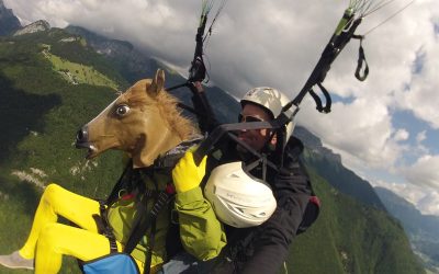 EVG parapente très original à Annecy